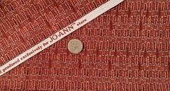 Rust Abstract Quilting Fabric Jo-Ann 1/2 yard