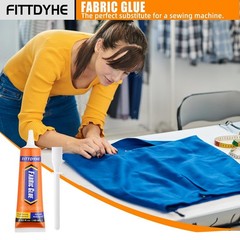 Permanent Fabric Glue Washable Clear Clothing Super Glue for Patch Denim Leather