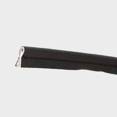 Boat Puff Cord Welting | Faux Leather Charcoal Gray 1/8 Inch (YD)