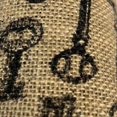 Fashion Burlap Roll Vintage Key Print 20 Ft Long By Make Market Tan New