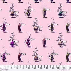 NEW! TULA PINK NIGHTSHADE DEJA VU APOTHECARY IN NERIUM HALLOWEEN FABRIC 1/2 YD