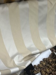 Ivory / Caramel Damask Jacquard Brocade Fabric (116in.) Sold By The Yard