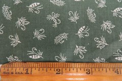Vtg 1980s Trout Fly Fish Fabric Panel Cranston Print Works + Matching yardage
