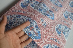 2 Yard New Paisley Hand Printed Running Fabric NO TARRIF CHARGES 100% ✅ ZK_1*