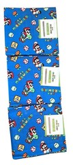 Super Mario World Fat Quarter Fabric Bundle 18″ X 21″ 100% Cotton Blue Nintendo