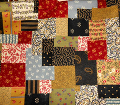 3 1/2 YARDS lot! patchwork print quality COTTON blend quilt,craft & sew!