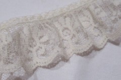 QUEEN CRAFT 100% Polyester By The YARDAGE Off-White Cream Natural LACE #22597
