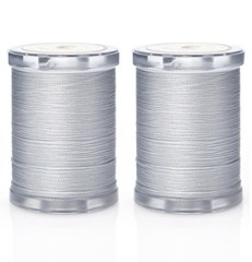 Selric 300Yards Extra Strong Bonded Nylon Thread for Leather Sewing, Silver H…
