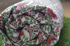 Hand Block Printed Fabric 100%Cotton 4 Yard NO TARRIF CHARGES 100%✅ ZK_133