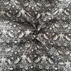 William Morris Strawberry Thief Painted Cotton Fabric for Sewing DIY BTHY 57″