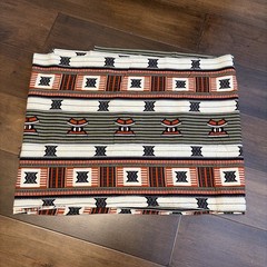 Tribal Style Cotton Fabric 2 Yds Plus 30” X 42” Wide New