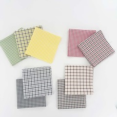 42 PCS 10×10 Inch Houndstooth Cotton Fabric Squares Precut Pattern Quilting