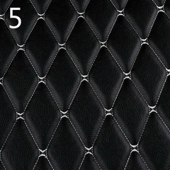 100x158cm Faux Leather Quilted PVC Fabric Car Interior Upholstery Mat