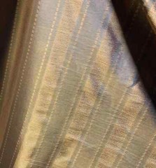 Copper Stripe – Faux Silk Taffeta Fabric