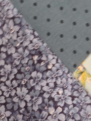 Lot of Fabric, flowers and dots, multicolor, 1lb 5oz