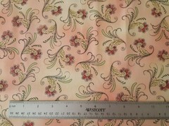 Sophia BTY Studio 8 Quilting Treasures Coral Pink Cream Blender Floral