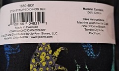 NOVELTY PRINTS PRE CUT COTTON FABRIC 2 yards DINOSAURS / JURRASIC PARK NEW