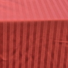 Vintage Upholstery Fabric By The Yard Roll Coral Satin Stripe Width 55″ 1970s