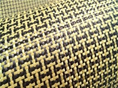 Yellow Aramid Carbon Fiber Blended Fabric mixed cloth 230gsm W /工 Weave 100*50cm