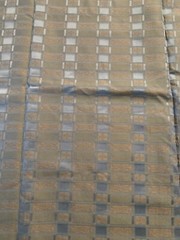 Over 1 Yard 51” X 53” Vintage Fabric Slate Blue Plaid Cotton Polyester Blend
