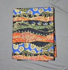 Vintage 90s Boho Abstract Ethnic World Print Cotton Fabric 42” Wide By the Yard