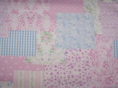 9″x21″ pastel patchwork Cotton Fabric