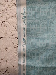 Emmy Grace Art Gallery Fabrics by Bari J Blue Tiny Houses Cotton Print BTHY