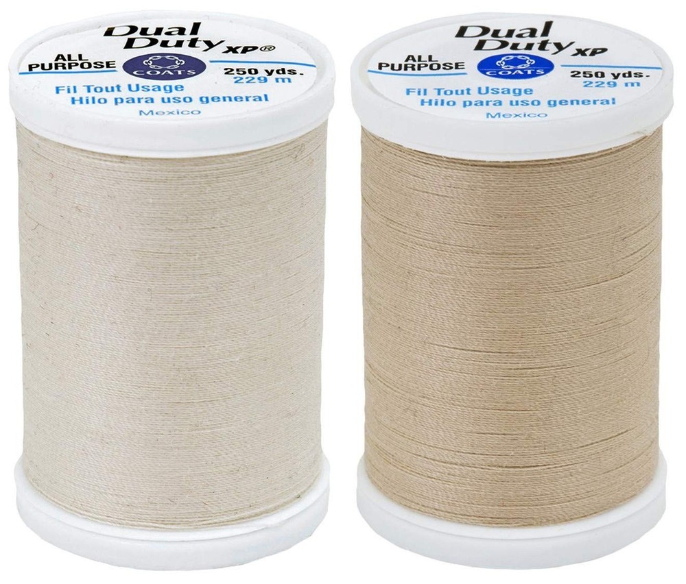 Coats Natural & Buff Bundle – Dual Duty XP General 500 yards, &