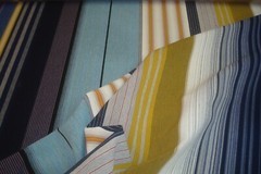 1 of 3 yds Knoll Fabric Stripe It Rugby In/Outdoor Epingle Upholstery 54″w BTY