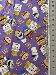 McDonald’s Fries Food Rare OOP Spectrix Cotton Fabric 1/2 Yard (18 By 44”) New