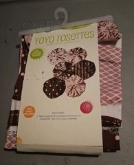 Daisy Kingdom YoYo Rosettes Cut N Sew Craft Kit Cotton Fabric