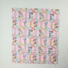 Vintage Holly Hobby Fabric 51″ x 44″ Quilt Craft Bonnet American Greetings Mane