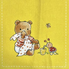 Bobbi’s Picnic Monica Maas Stof 16-65 Faux Patchwork Panels Blocks Fabric 1.4 YD