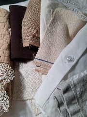 Neutral Needlework Slow Stitch Bundle Vintage Fabric Embroidery Lace Craft Sew