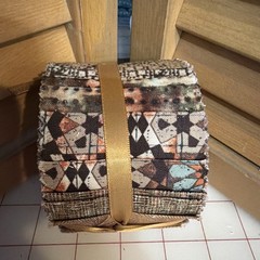 Jelly Roll 2.5 X 42” Brown Glitter Cotton Fabric Roll