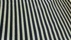 BLACK, GOLD METALLIC STRIPES Semi-Sheer STRETCHY 1 yd 28 in X 76 Wide FABRIC