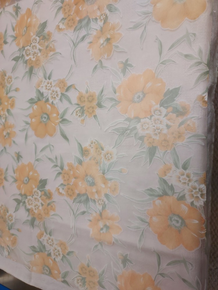 Polyester Organza Printed Fabric, $12/yd., 4yds.available