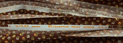 VTG Cranston Ditzy CALICO Brown Orange White &Yellow Florals Cottagecore BTFQ