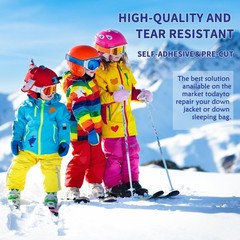 8 Sheets down Jacket Repair Patch Kit Pre-Cut Waterproof Nylon Fabric Patches
