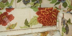 Richbloom Platinum Upholstery Fabric Remnant 36″ x 57″ Bird floral