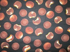 Cookies Marshmallow Chocolate Crackers Snacks Food Cotton Fabric FQ
