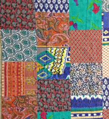 Boho Vintage kantha Scraps bundles Kantha Grab Bag Kantha Snippets Scraps crafts