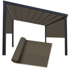 6ft Brown Sun Shade Fabric Roll Replaceable Canopy Pergola Multi-purpose Cloth