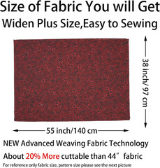 -100% Cotton Fabric by the Yard for Sewing DIY Crafting Fashion Design Printed F