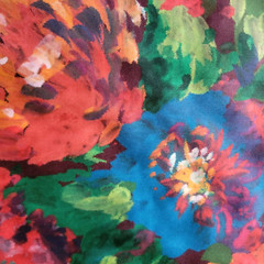 Liberty of London Tana Cotton Lawn – “Artist’s” Painterly Chalk Floral