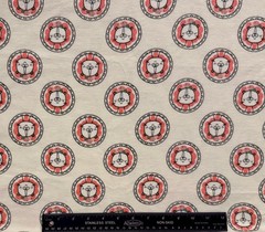 CAMELOT FABRICS Flannel Sewing Fabric 1.667 Yds (60″) x 40″ LIONS on Pale Green