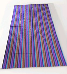 Striped, Colorful Fabric 2 YDS (75 Inches) x 44.5 Width Cotton Pillow Remnant