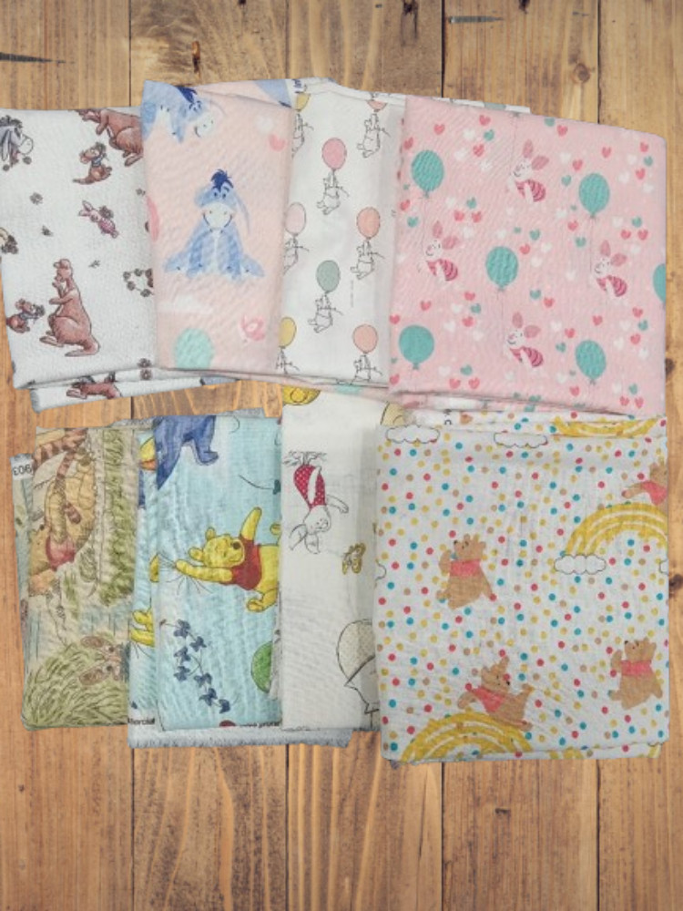 Assorted Winnie the Pooh Fabric – 1 lb Scrap Bundle