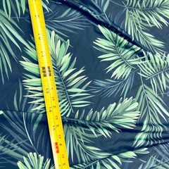 FREE SHIPPING Spandex Fabric Leaves Print Stretch 60″wide by yard for Swimwear