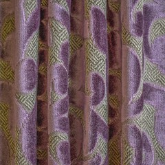 Purple Jacquard Velvet Fabric by the Yard, 1 Yard Purple Velvet Fabric